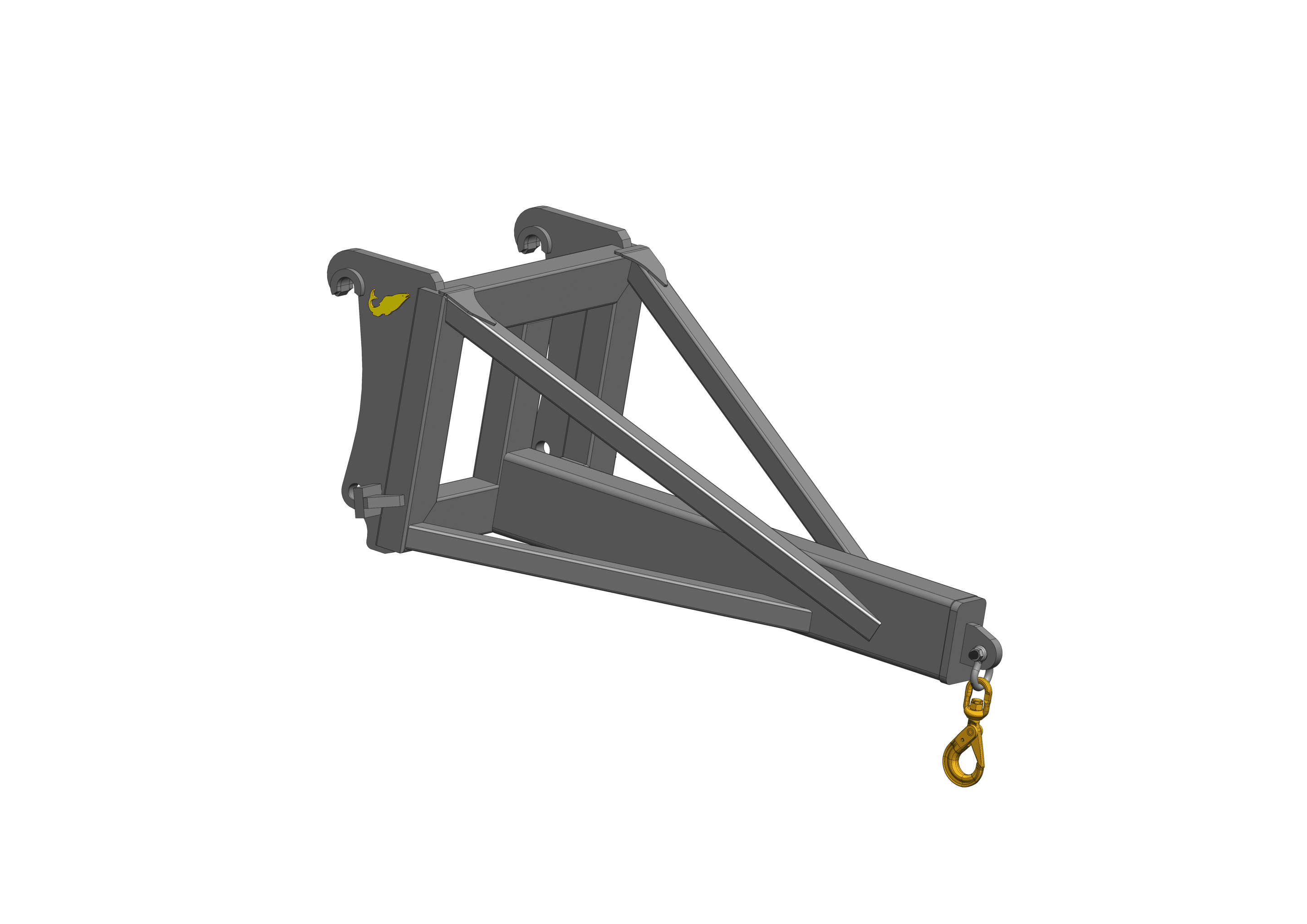 Fixed Jib Salmon Buckets Earthmoving Attachments