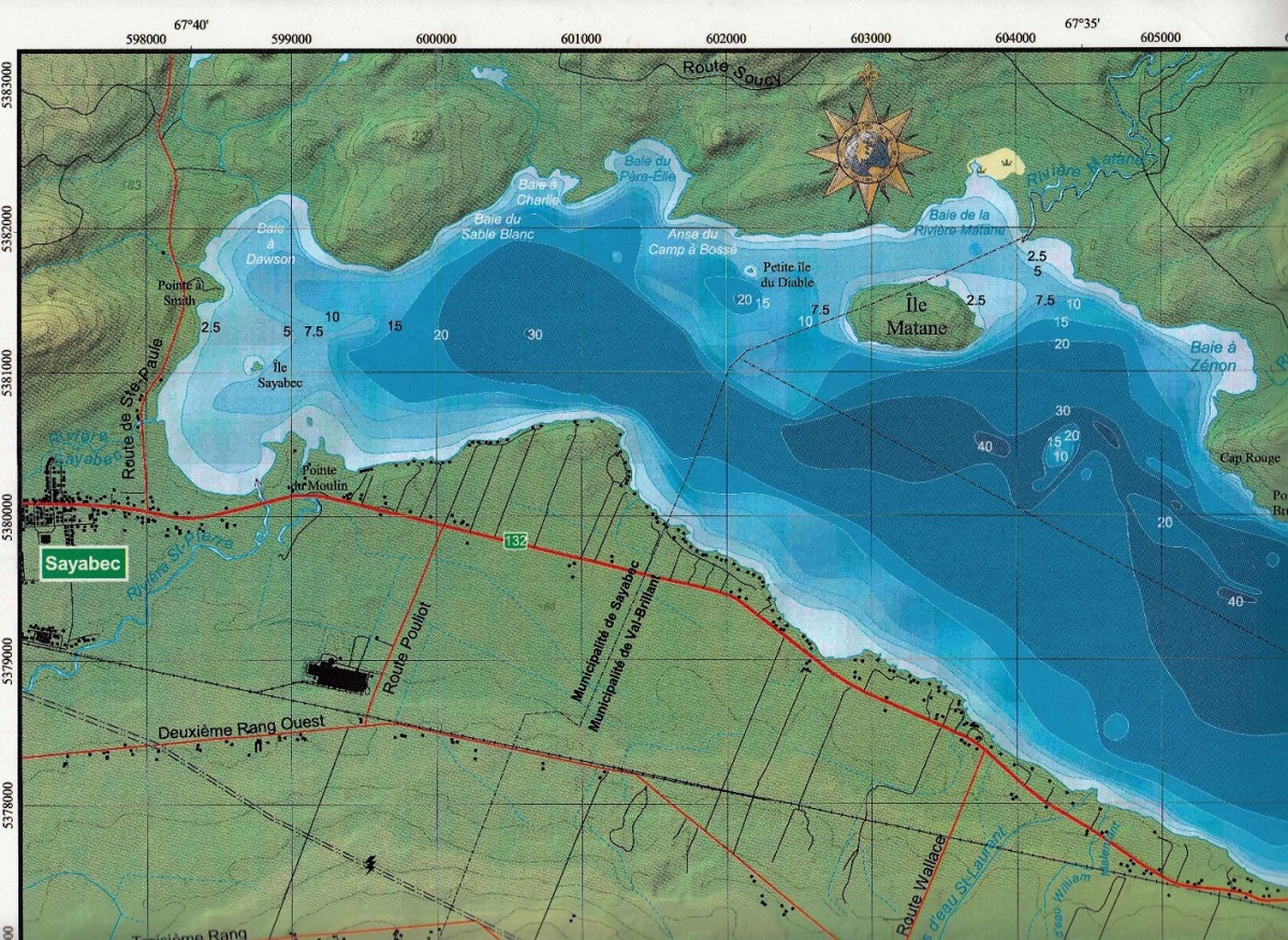 Lac Matapédia Carte