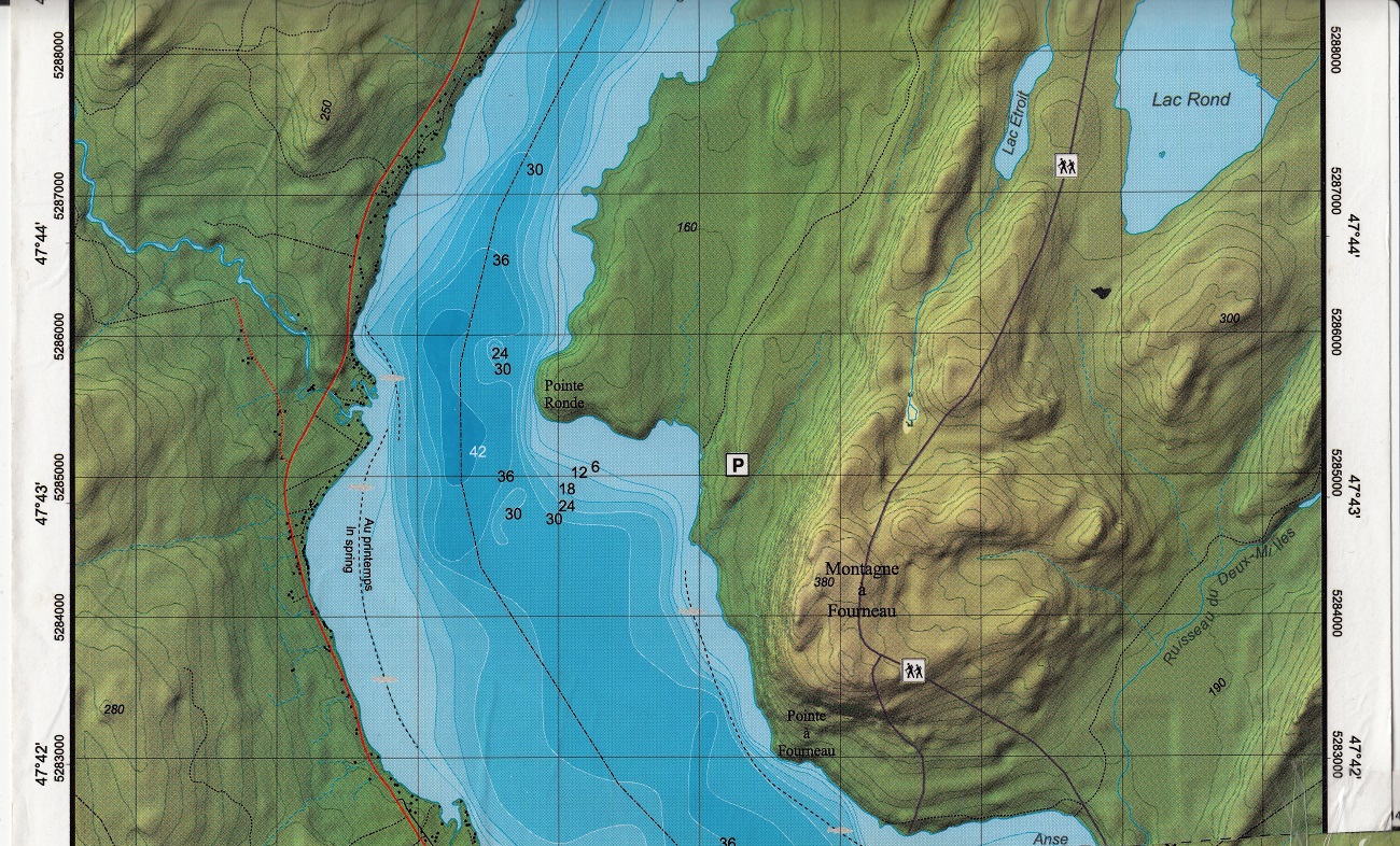Lac Témiscouata carte