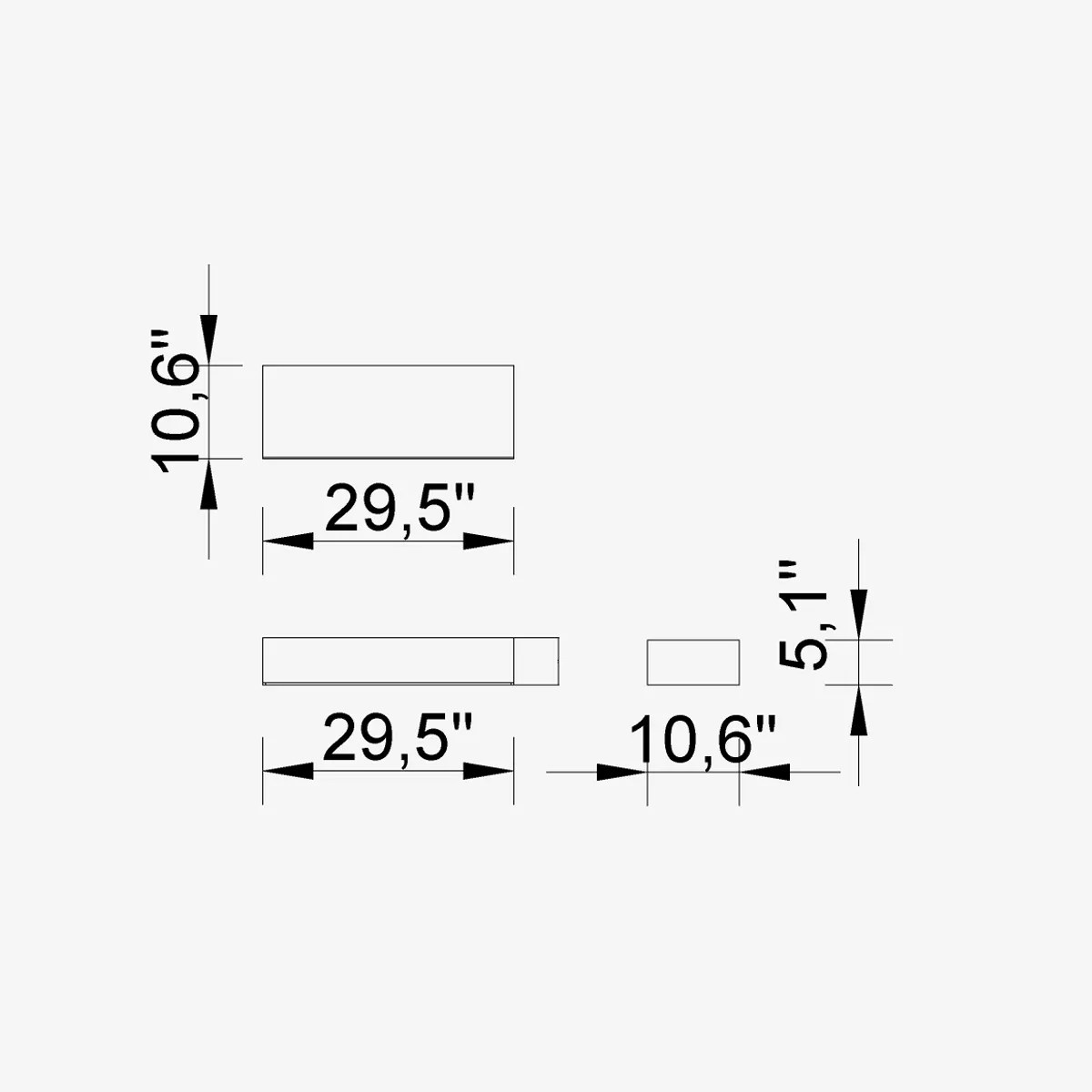 Toronto Coffee Table (Rectangle) Saloni