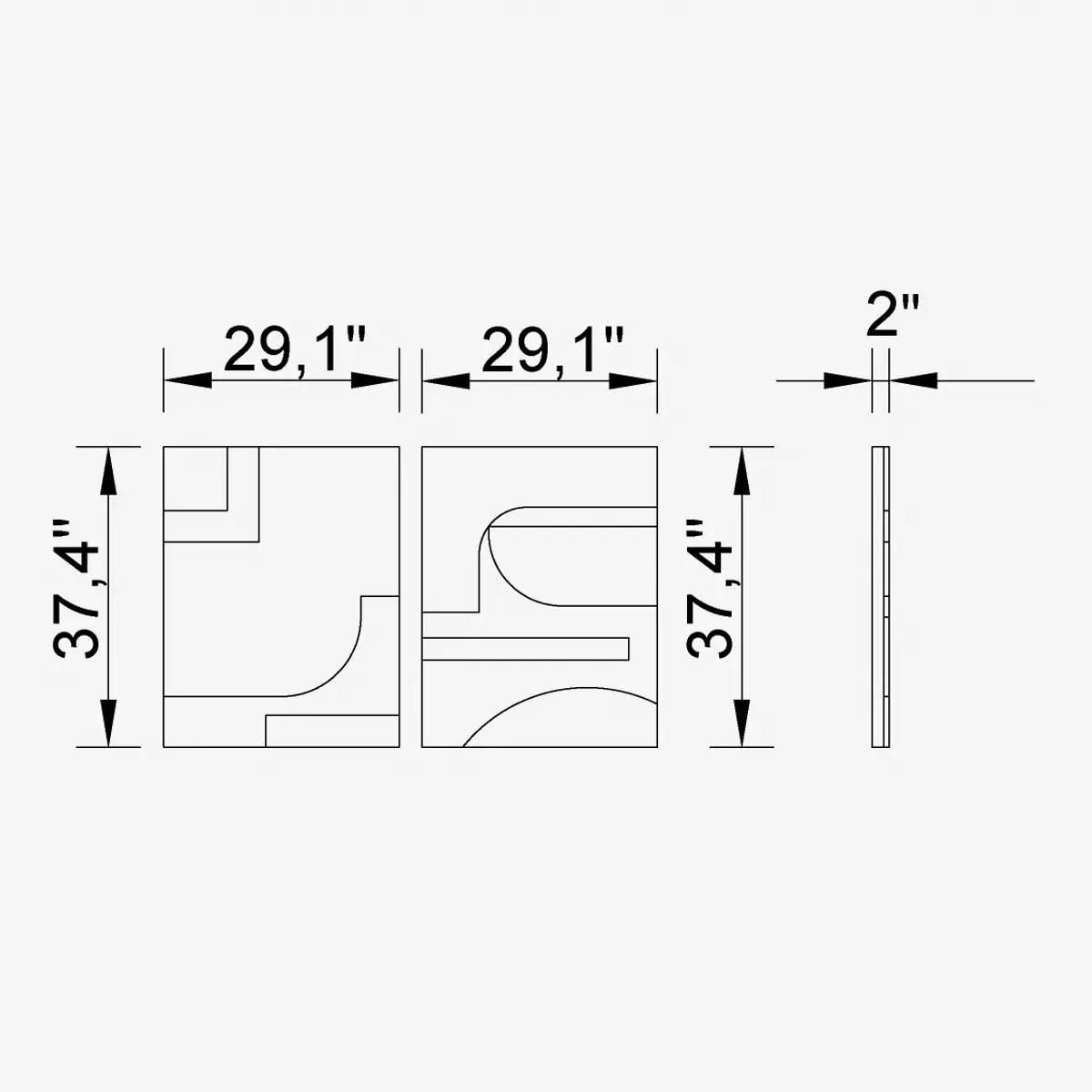 Hector Over Console Frame Saloni