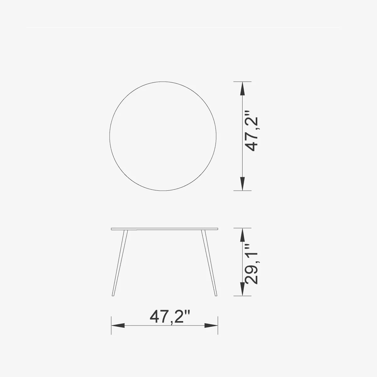 Round Kitchen Table Saloni