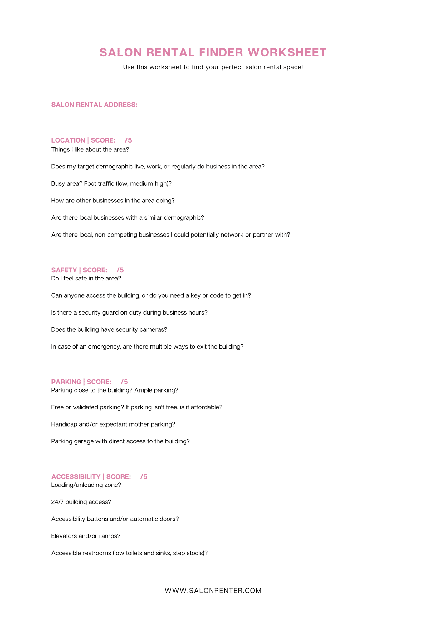 21 Questions to Choose the Right Salon Rental Space Salon Renter