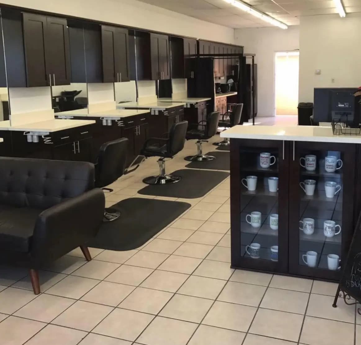 Booth Rental first week free, 800 monthly. Salon Renter