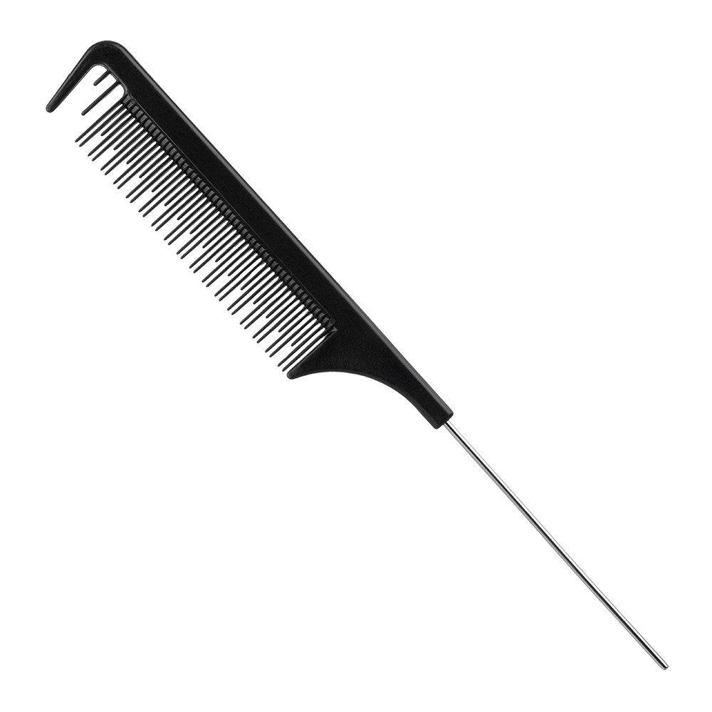 Silver Bullet Carbon Metal Tail Hair Comb Salon Saver