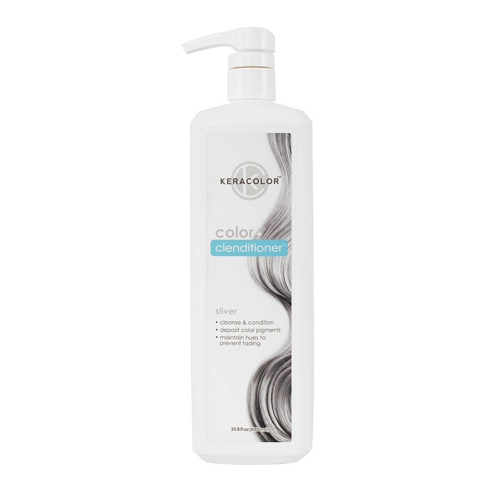 Keracolor Color Clenditioner Colour Shampoo Silver 1L Salon Saver