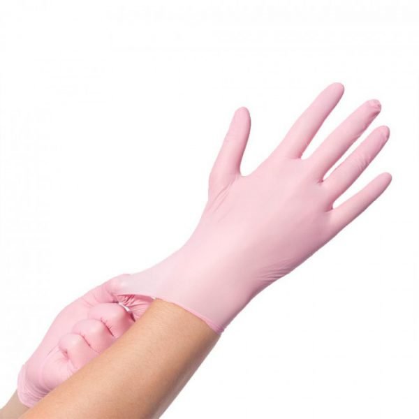 Pink Nitrile Gloves Gloves Salonserve
