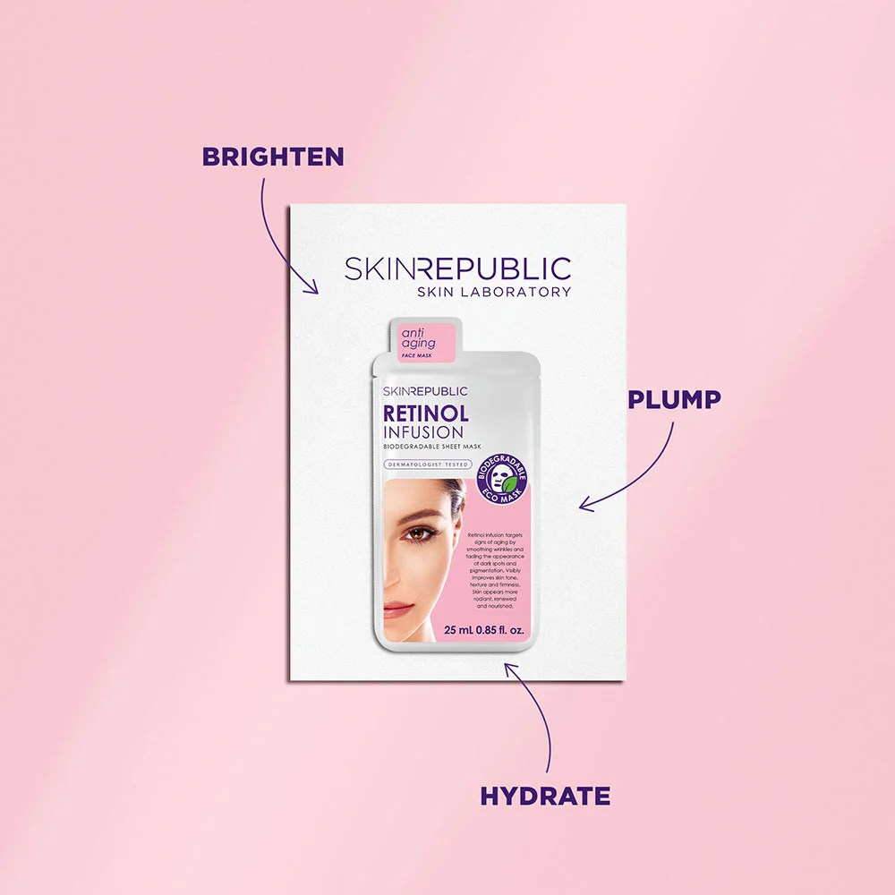 Skin Republic Retinol Infusion Mask Single Pack Masks Salonserve