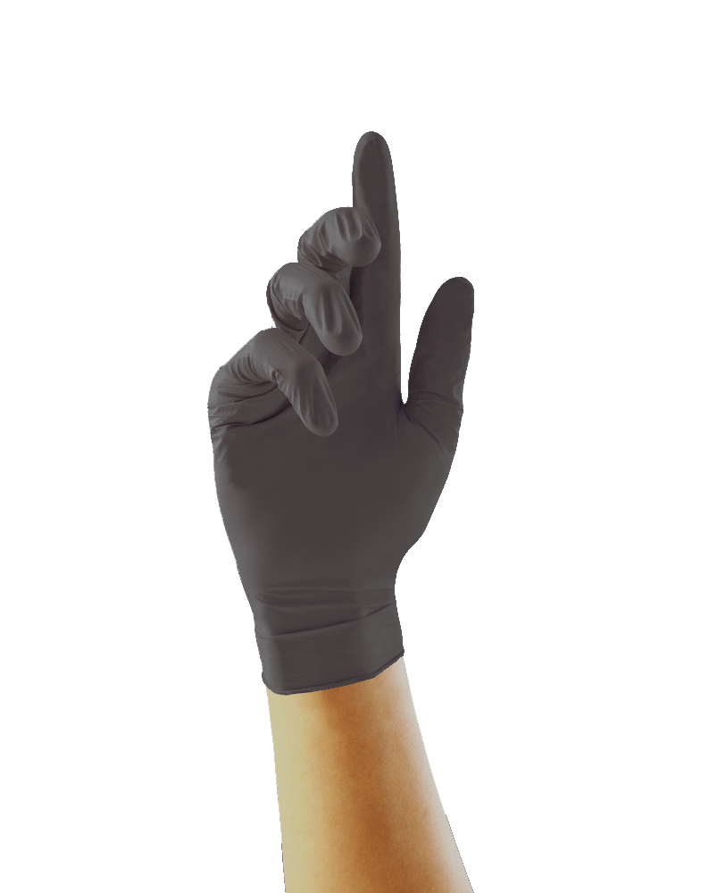 Biodegradable Black Nitrile Gloves Gloves, PPE Salonserve