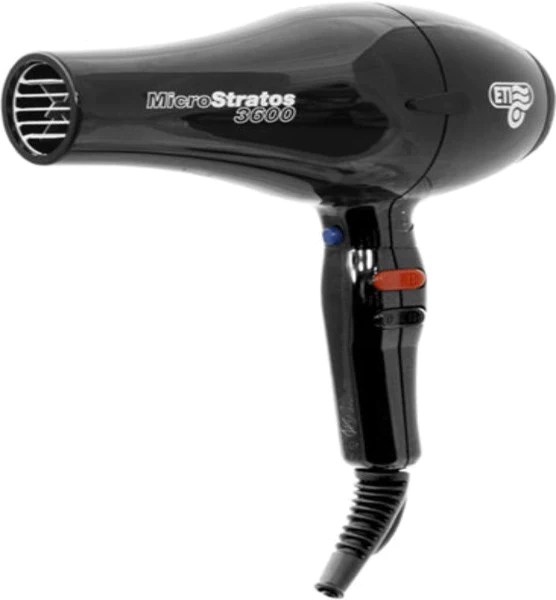 ETI Micro Stratos 3600 Hairdryer Black | Hair Dryers | Salonserve