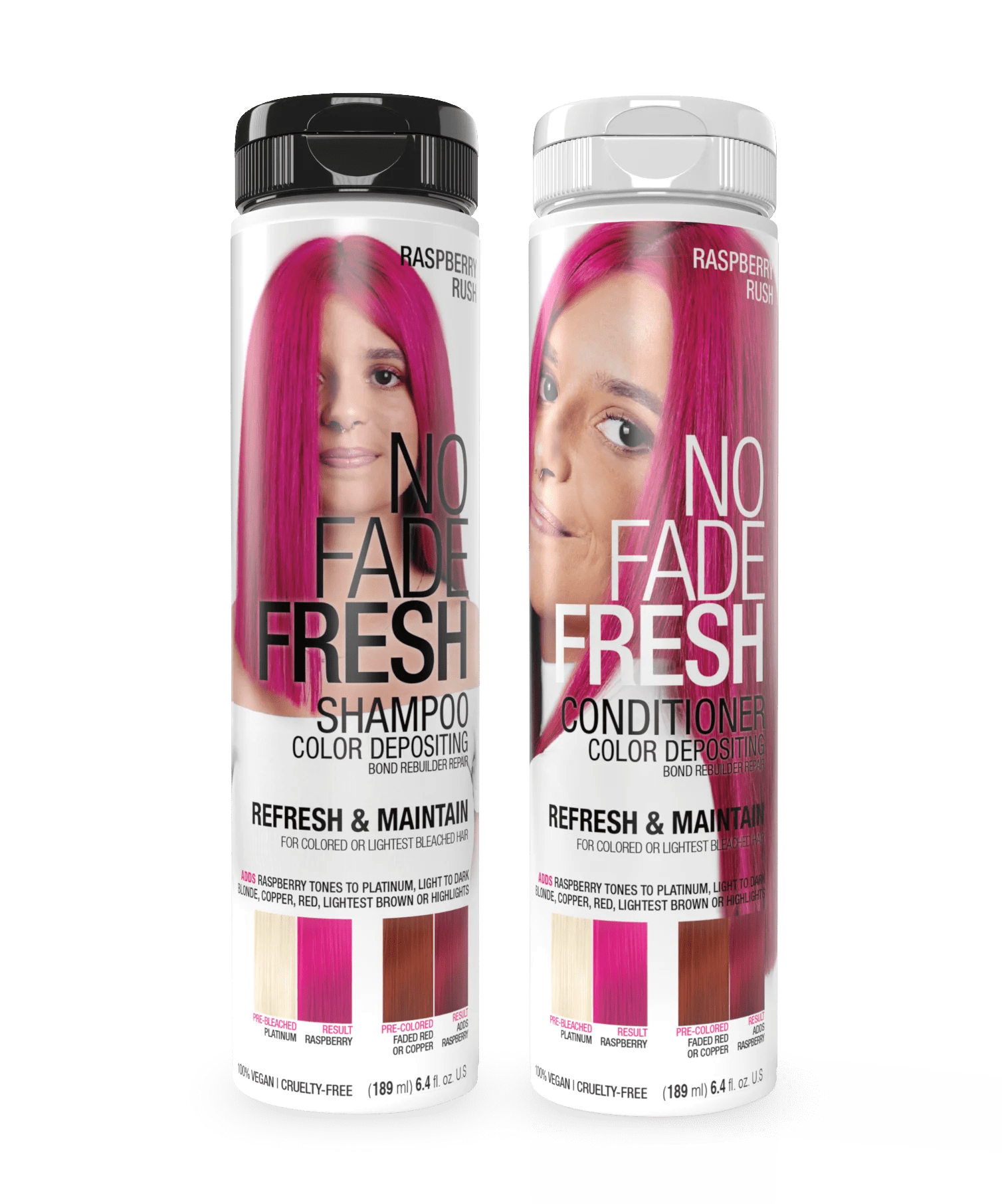 No Fade Fresh Colour Depositing Shampoo & Conditioner Duo Raspberry