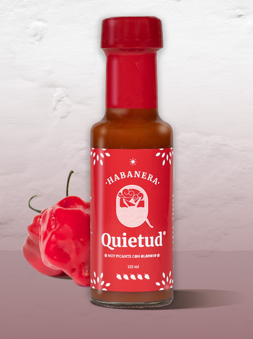 Salsa Habanera Botella de 125 ml. Salsas Quietud