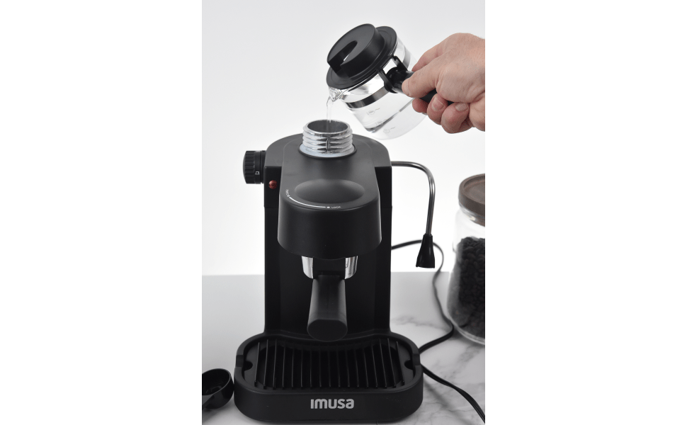 IMUSA USA GAU18202 Cup Espresso Cappuccino Maker,Black, 59 OFF