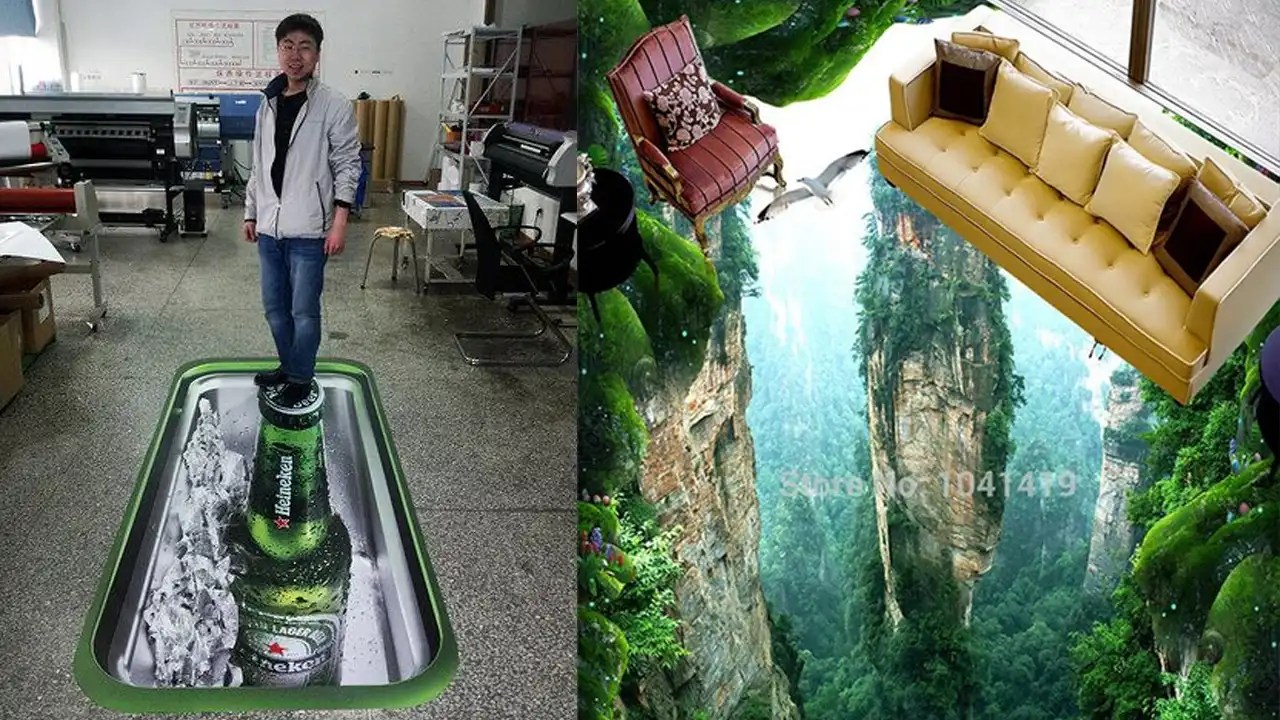 Creative Interior Design Impact of 3D Floor Stickers