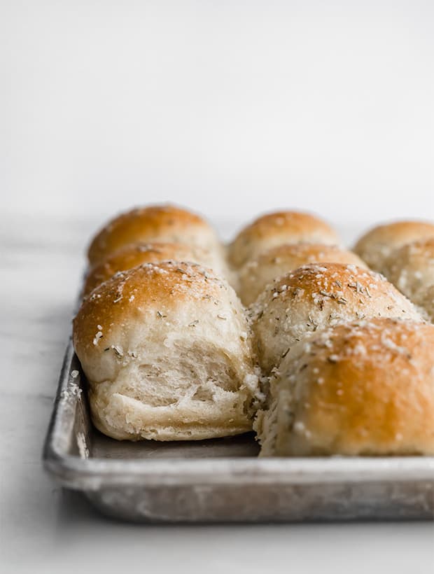 Rosemary Garlic and Parmesan Dinner Rolls Salt & Baker