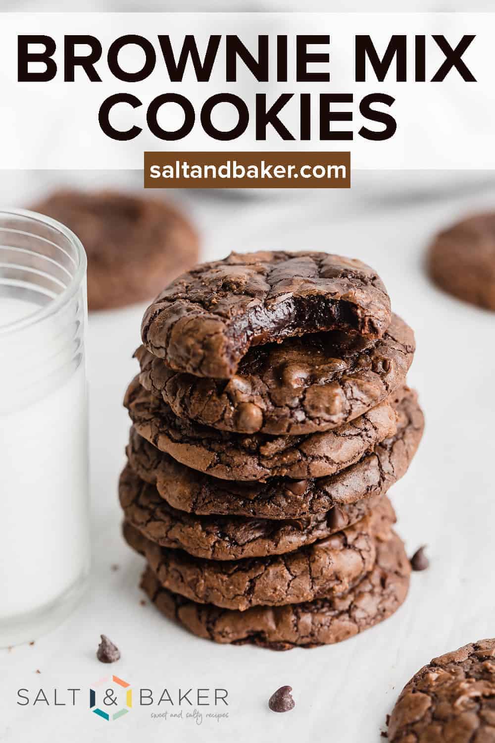 Fudgy Brownie Mix Cookies — Salt & Baker