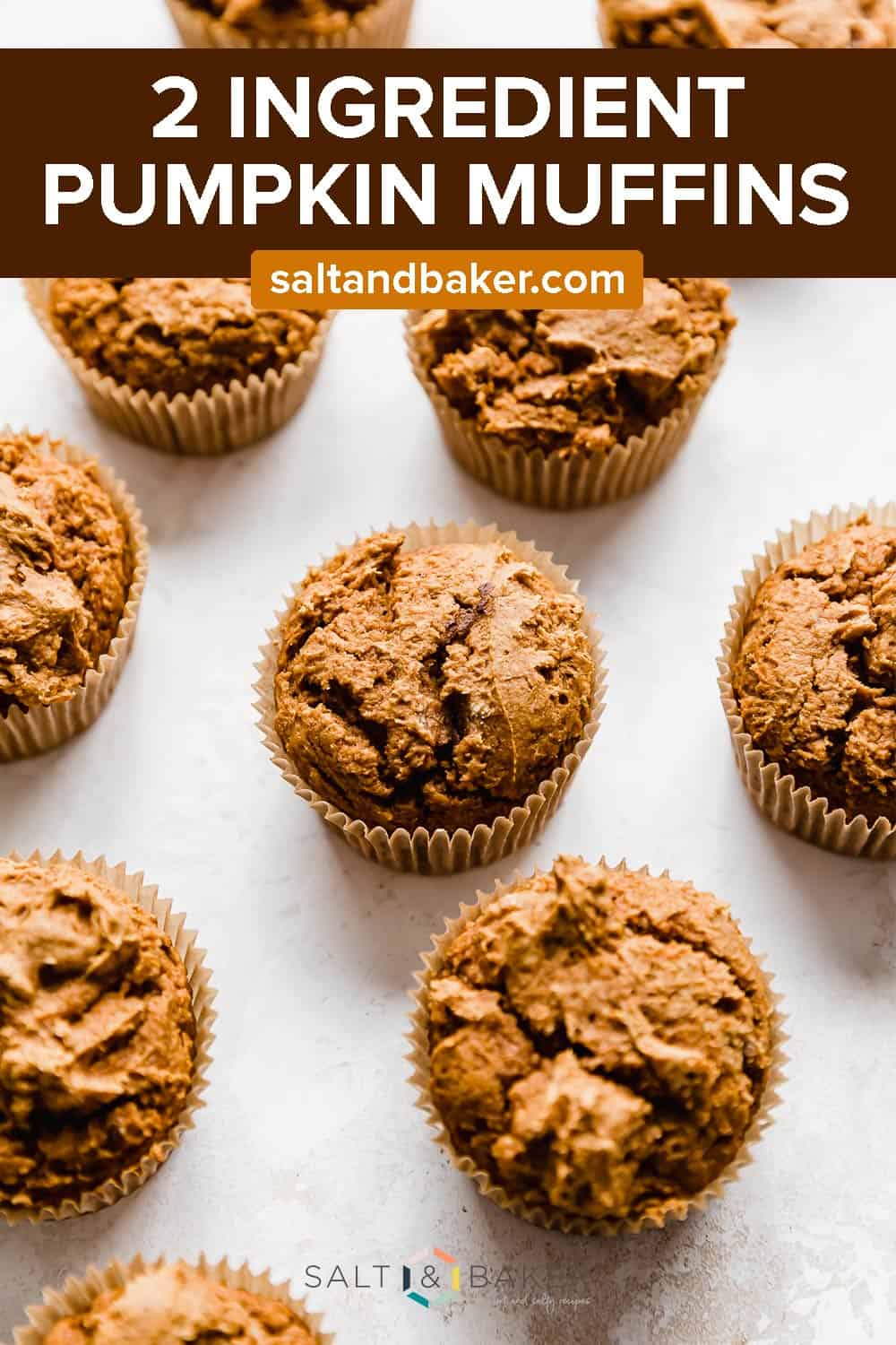 2 Ingredient Pumpkin Muffins (made with cake mix) — Salt & Baker