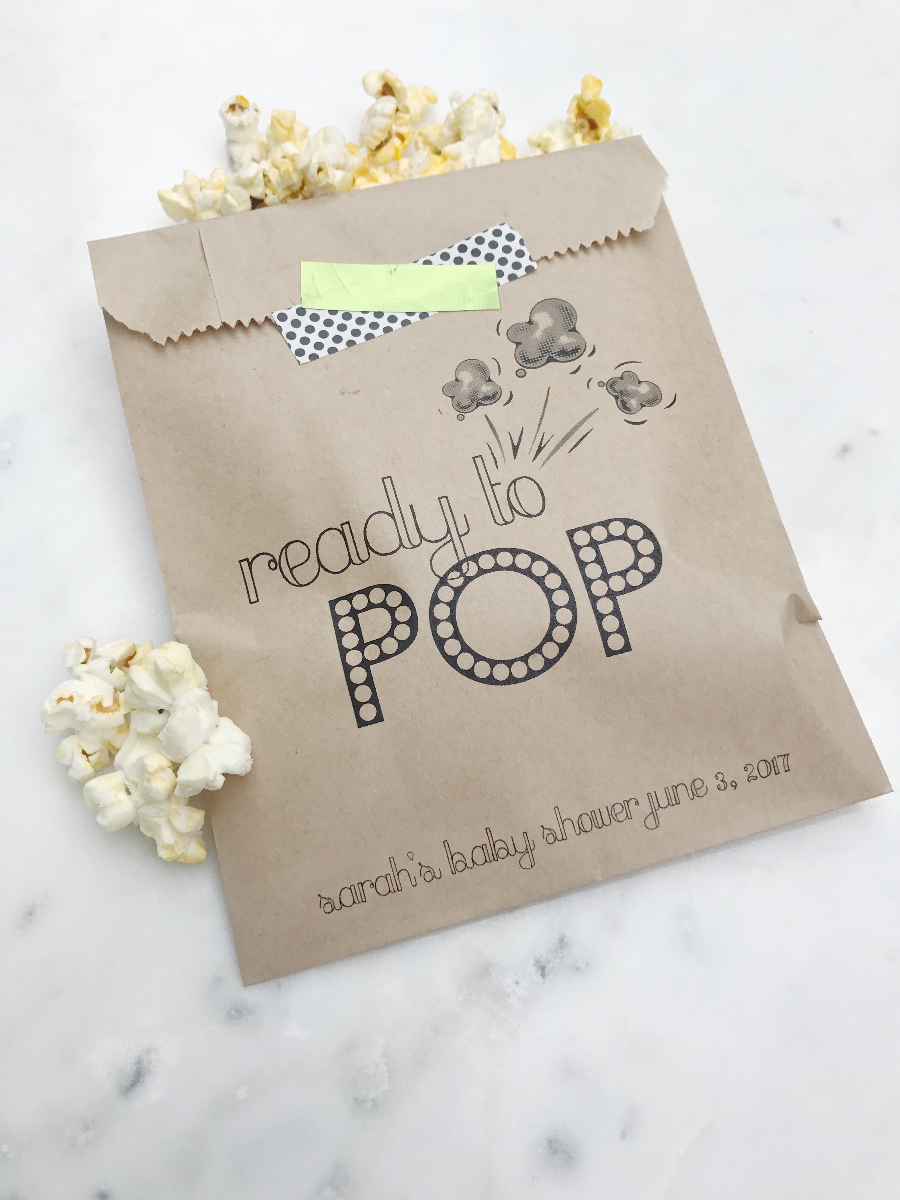 Ready to POP! Baby Shower Favor Bags SALTED Design Studio