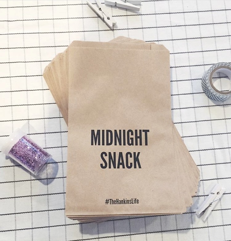 Midnight Snack Wedding Favor Bags SALTED Design Studio
