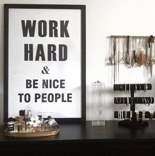 Work Hard & Be Nice Printable All Sizes SALTED Design Studio