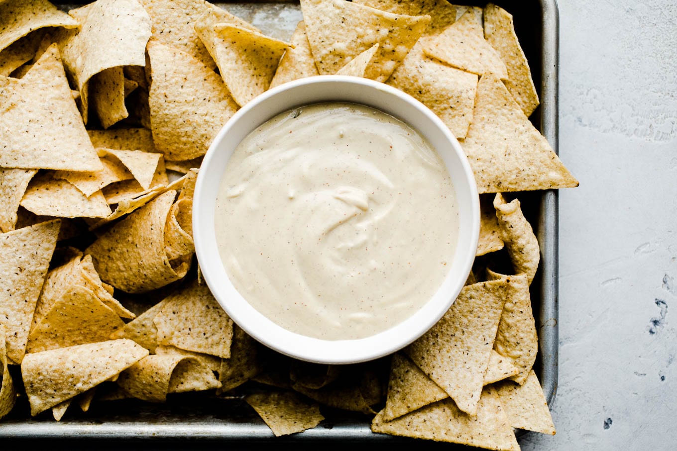 Dairy Free Queso Blanco Dip Salted Plains