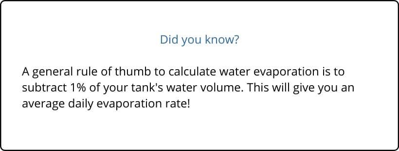Reef Tank Evaporation Rate How Much Will You Lose? Salt Tank Report