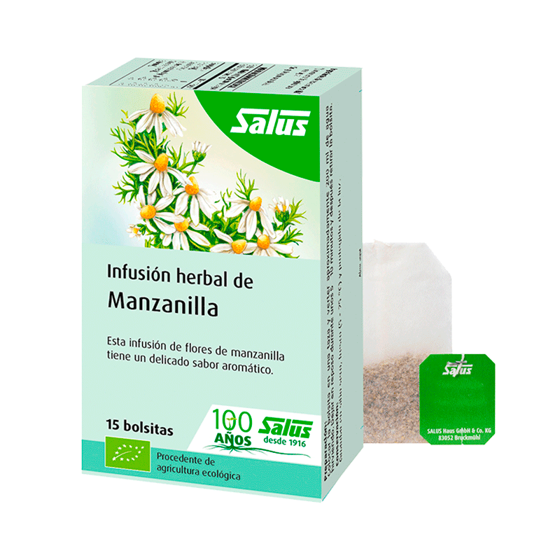 Infusión de Manzanilla, 25,5 gr, 15 bolsitas Salus Floradix Chile