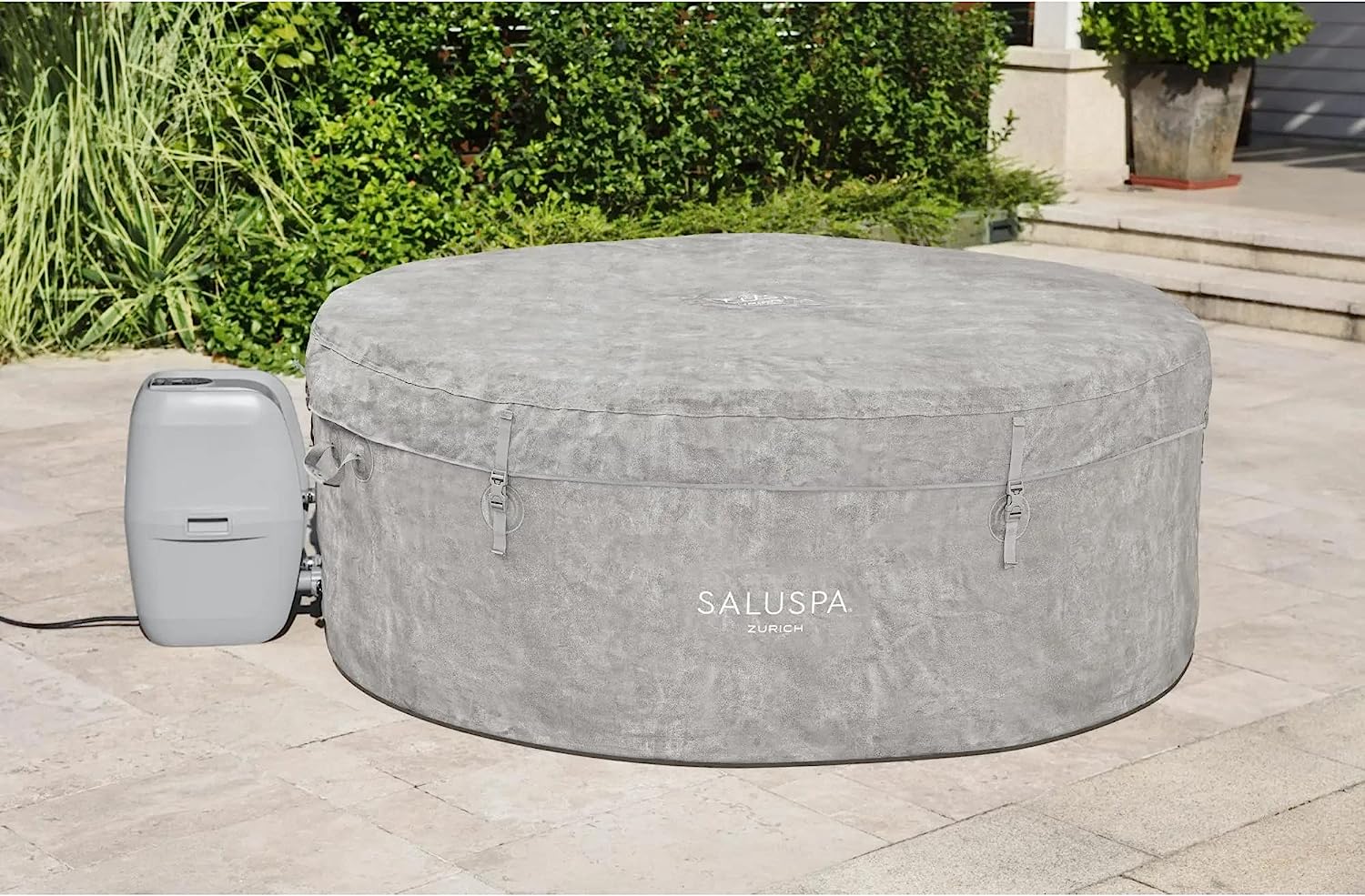 Zurich SaluSpa 24 Person Inflatable Round Outdoor Hot Tub