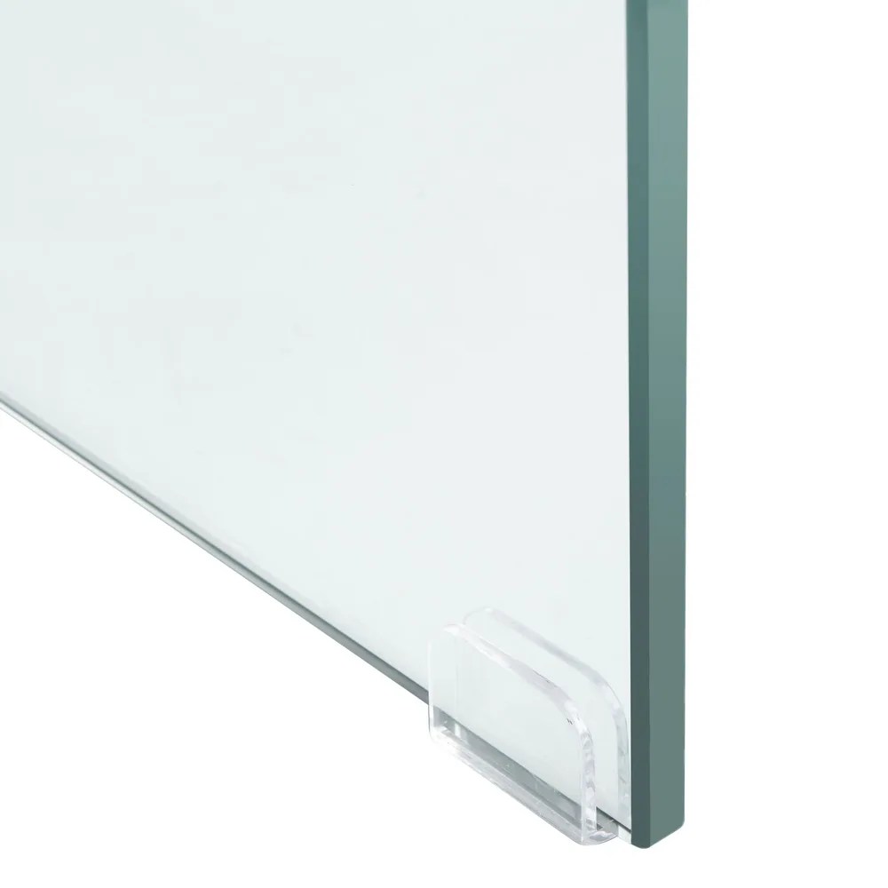 Kayley Modern Rectangular Natural/ Glass Console Table Glass/Natural Salvage & Co Indy