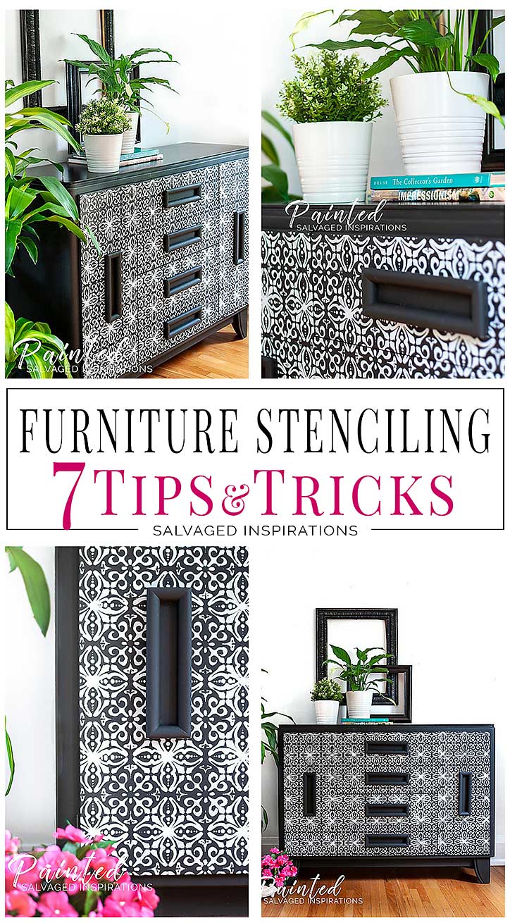 7 Furniture Stenciling Tips Salvaged Inspirations