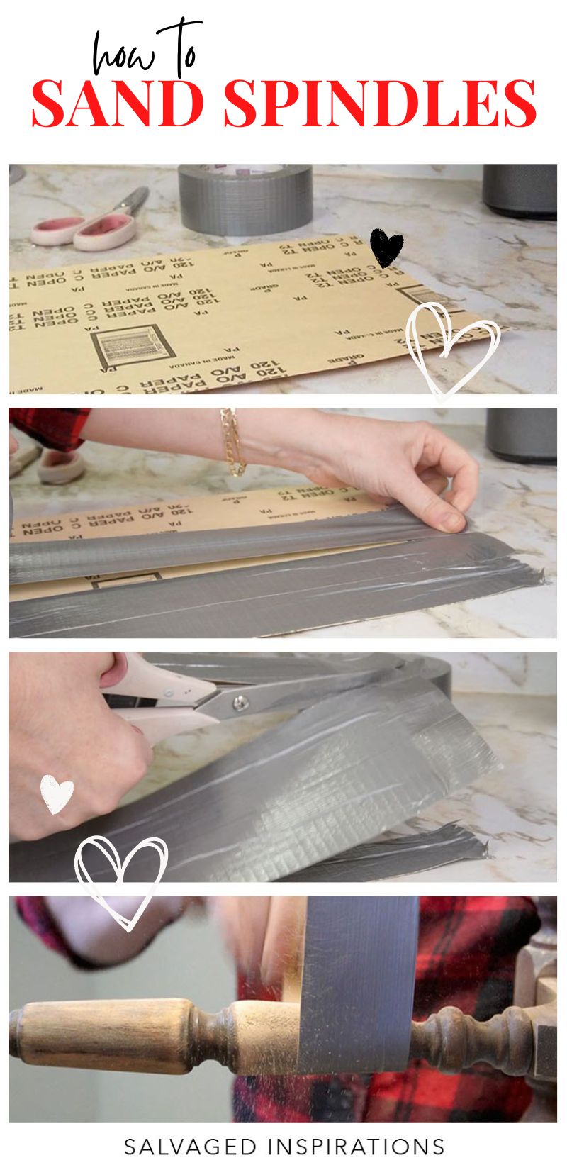 How To Sand Spindles Salvaged Inspirations