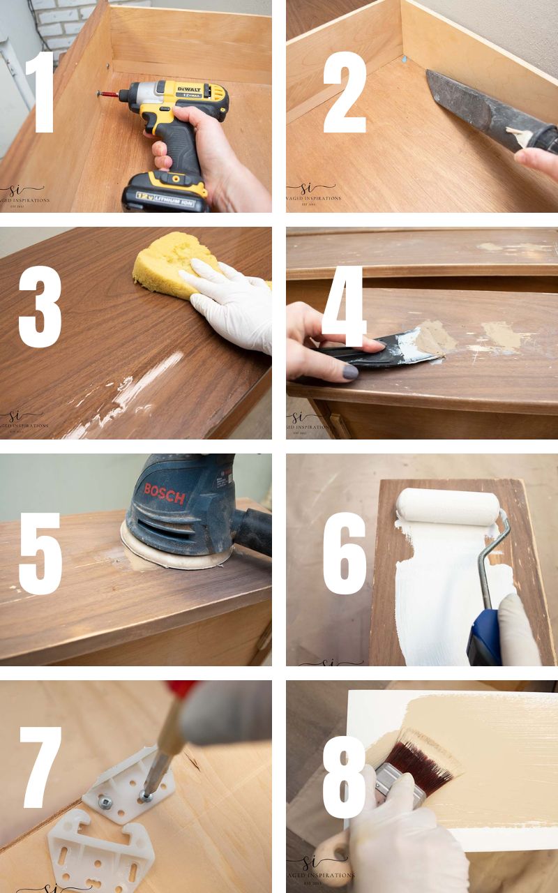 How To Prep Dresser Drawers For Paint Salvaged Inspirations