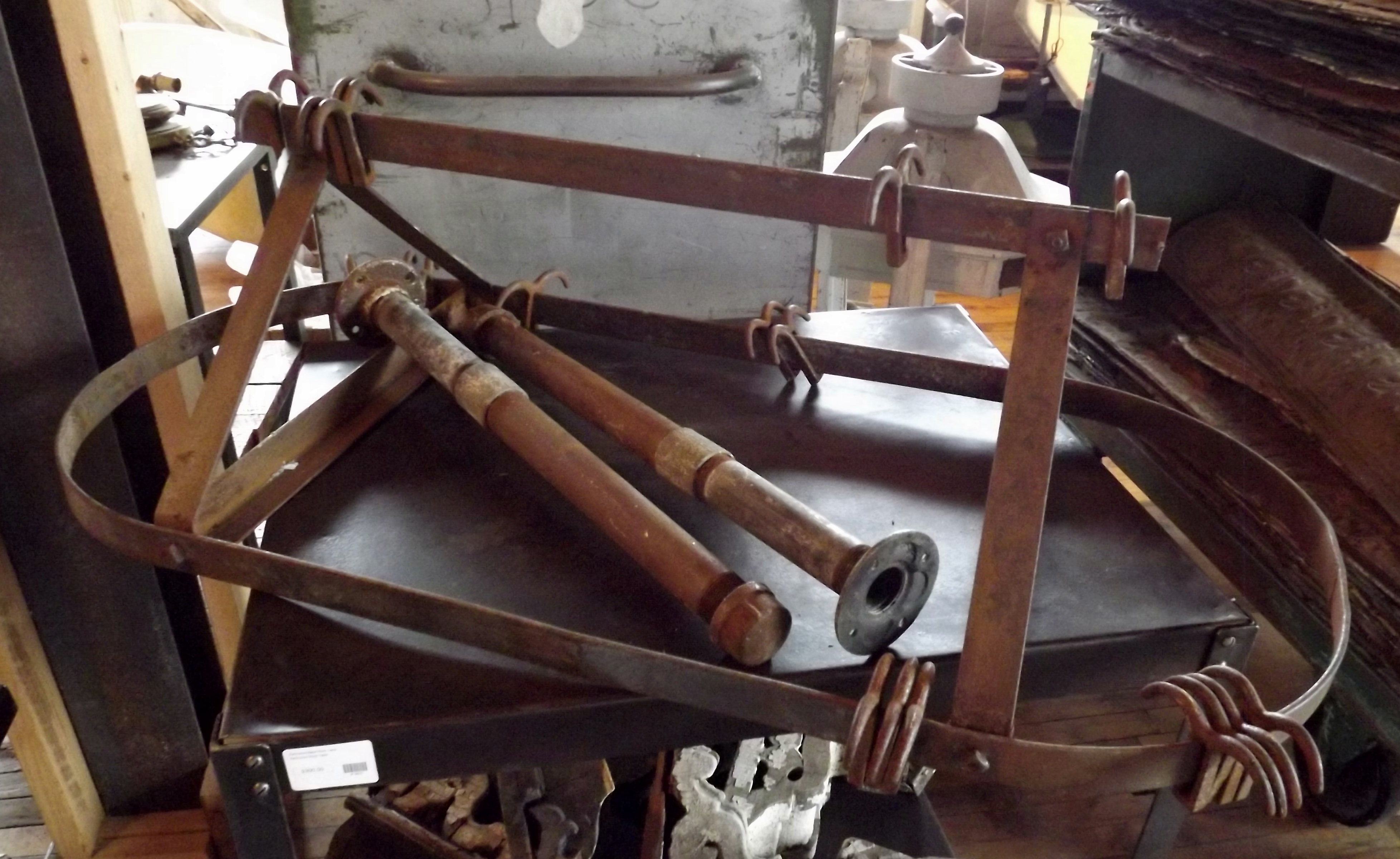 Antique Hanging Pot Rack Salvage One