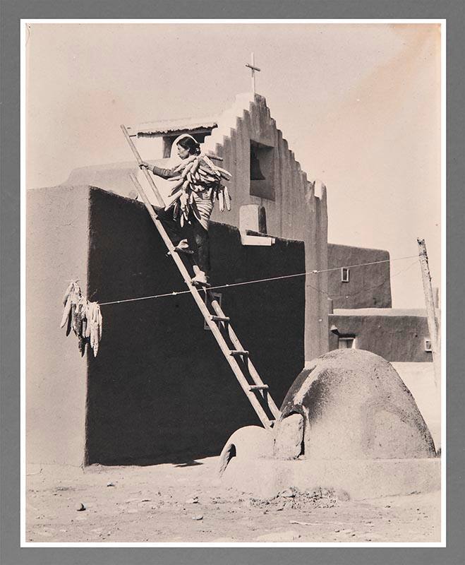 Pueblo Indians (Indian Girl Taos, New Mexico, Mission of San Geronimo) Works eMuseum