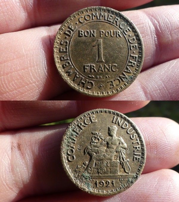 Chambre de commerce bon pour 1 franc 1921