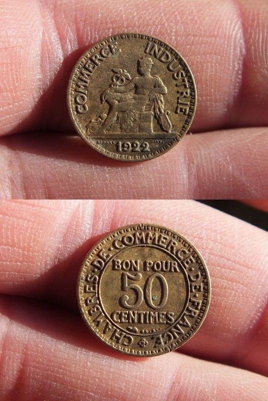 Chambre de commerce, Bon pour 50 centimes 1922