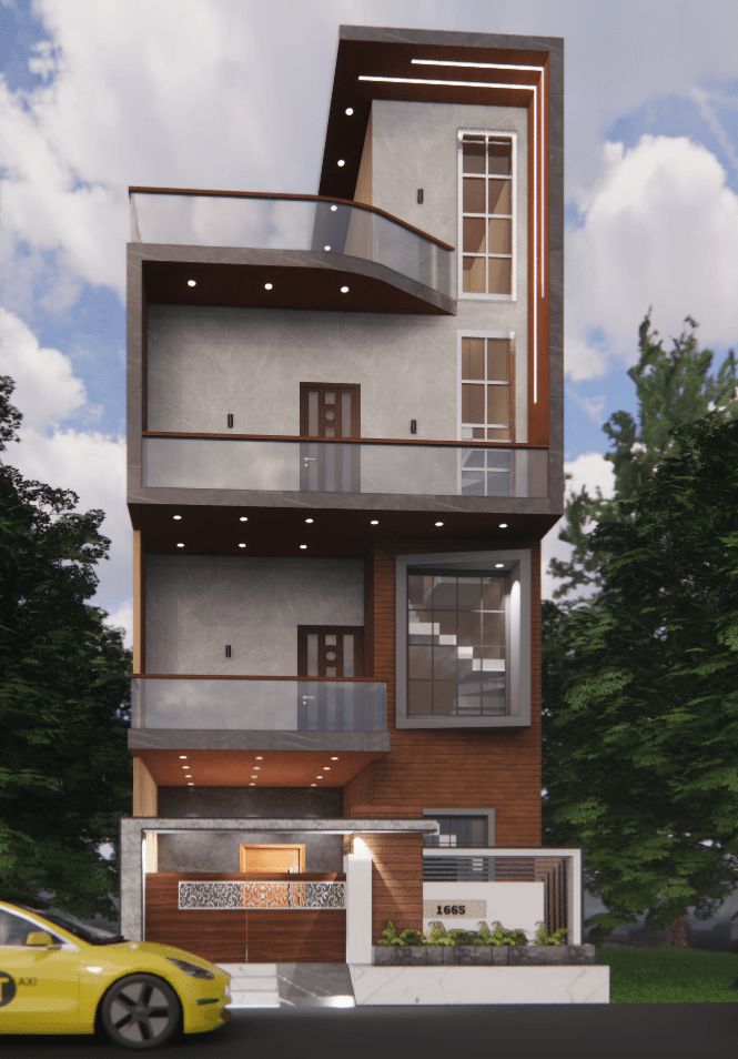 25x50 East Face Elevation Design 1250 sq.ft. Front Home Design