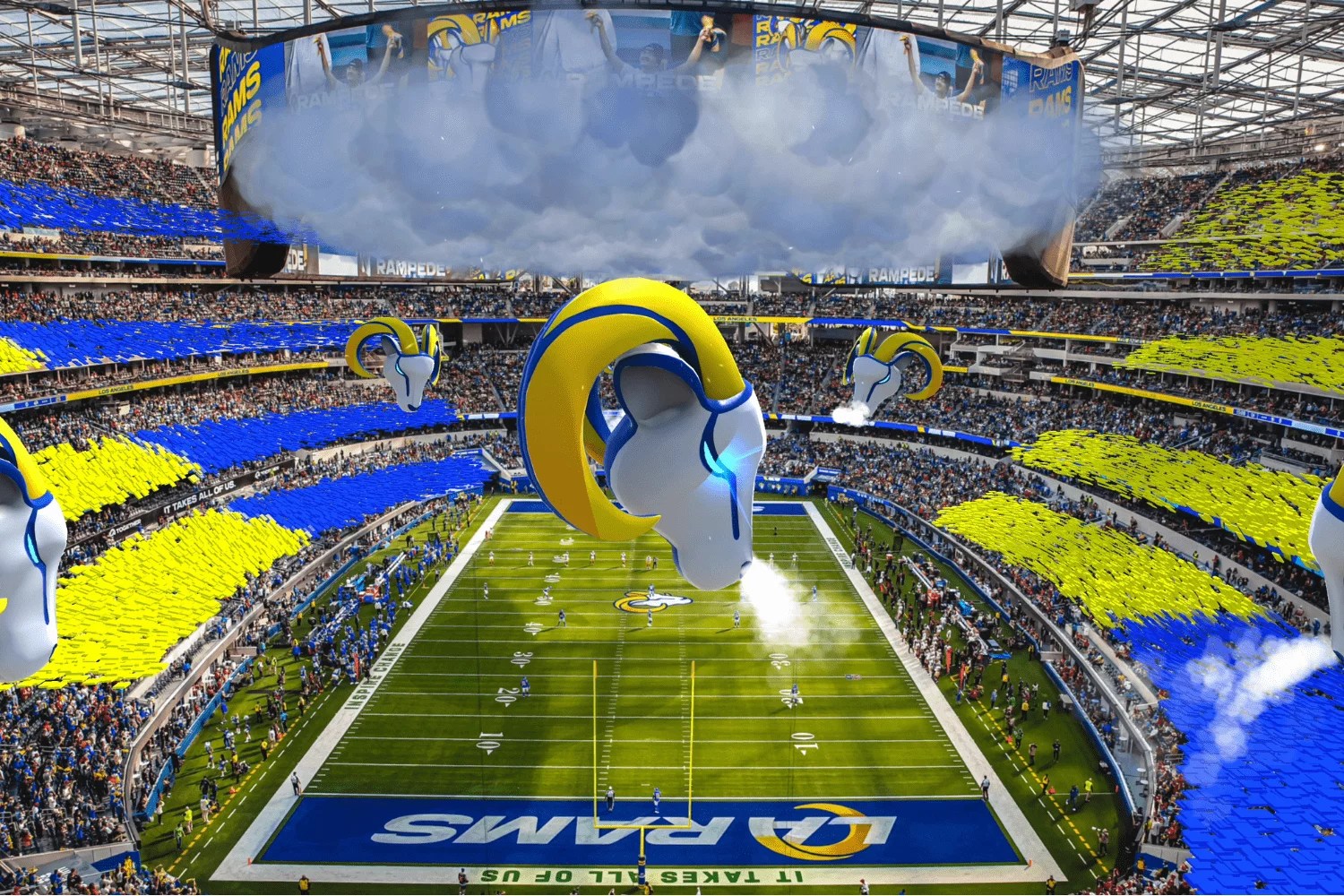 LA Rams debut augmented reality experience at SoFi Stadium Samba Digital