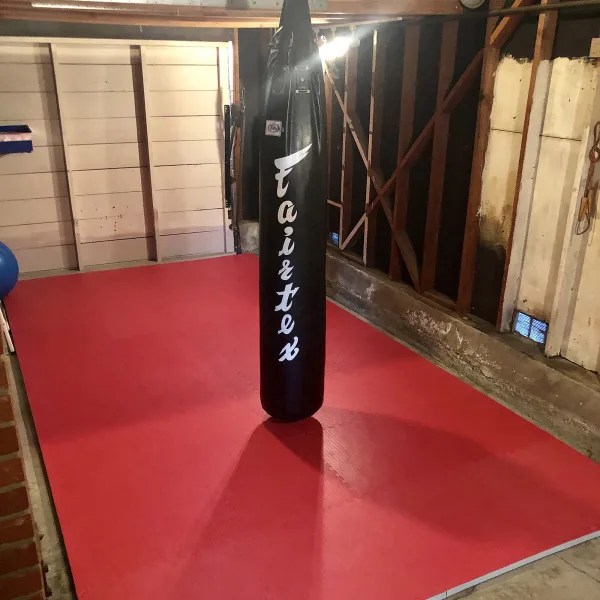 HOME BJJ MATS 11/2 INCH X 2X2 FT COLOR RED/BLUE Sambo equipment center