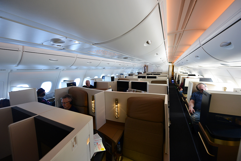 Review Etihad A380 Business Class Sydney to Abu Dhabi