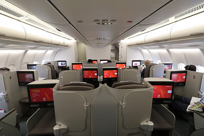 Review Iberia Business Class A330200 London to Madrid