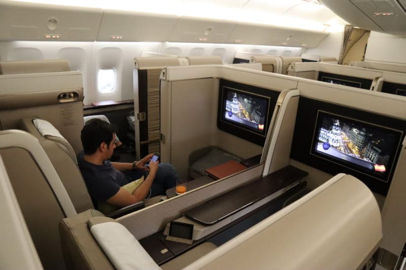 Saudia B777300/ER First Class Suite London to Riyadh
