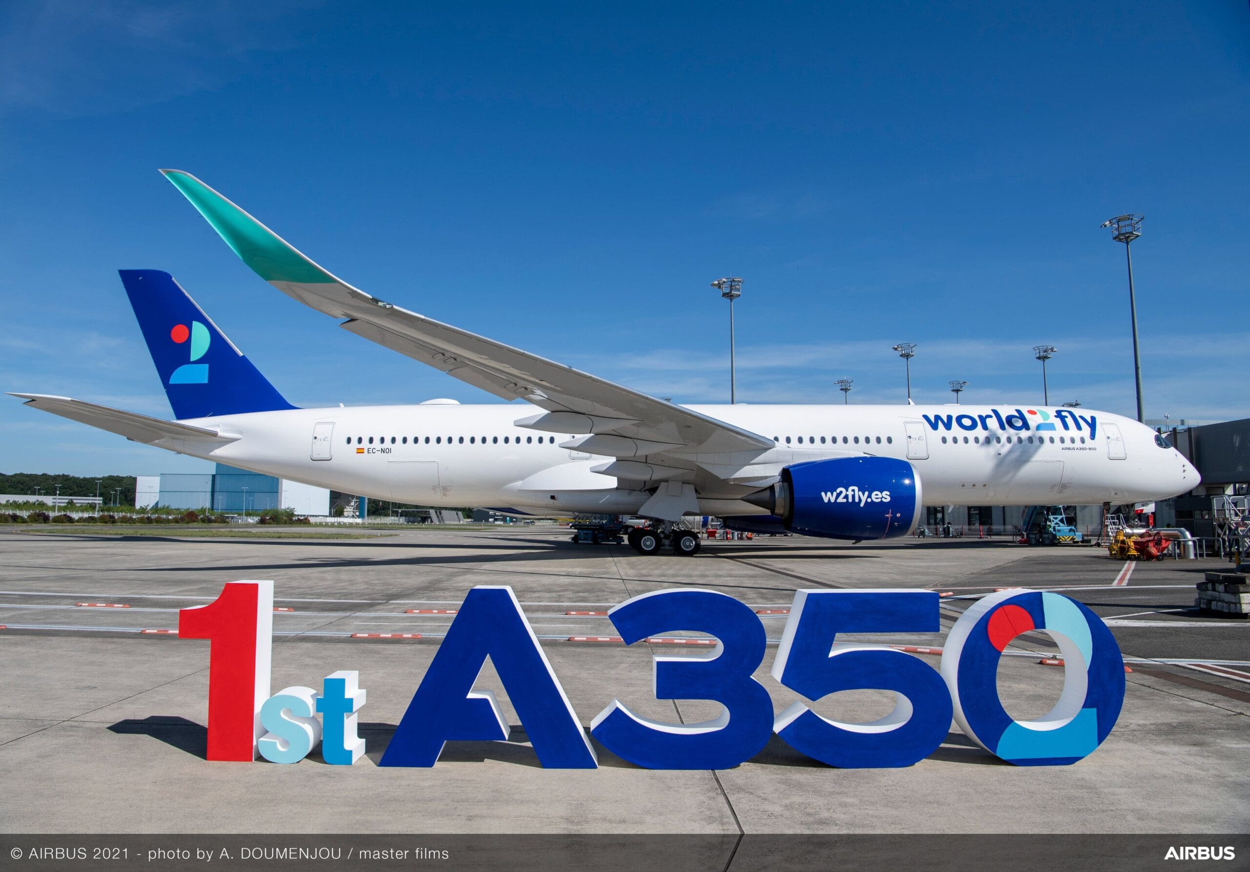 New Airline World2fly Receives First A350