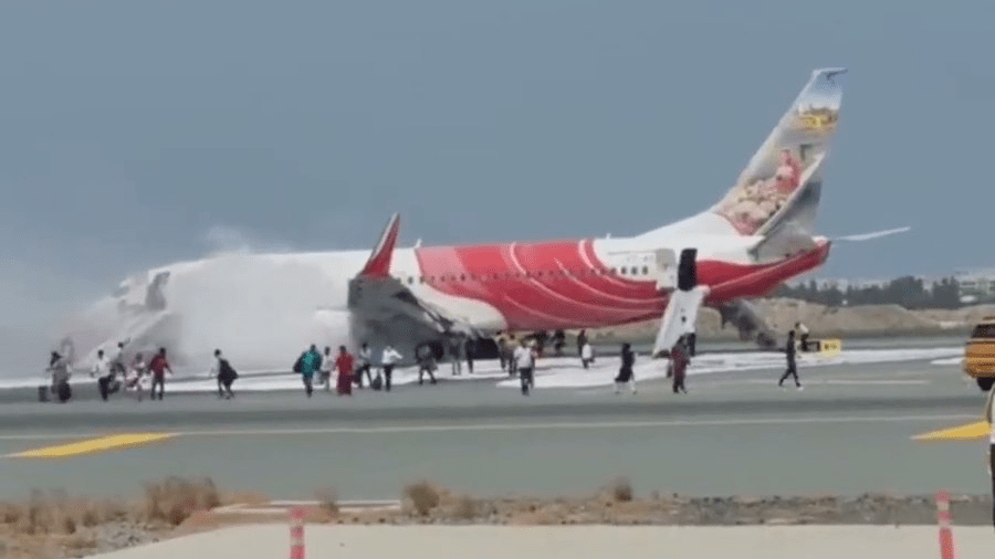 Air India Express Boeing 737 Caught Fire In Muscat