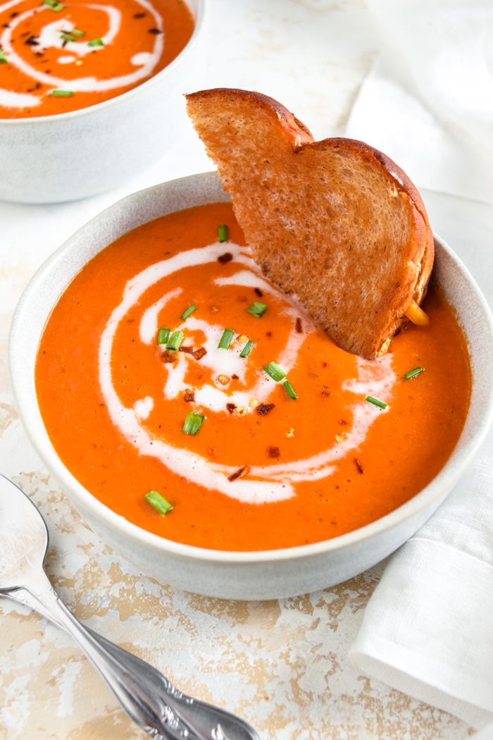 Vegan Tomato Soup + Vegan and GlutenFree Grilled Cheese Sam Does Her