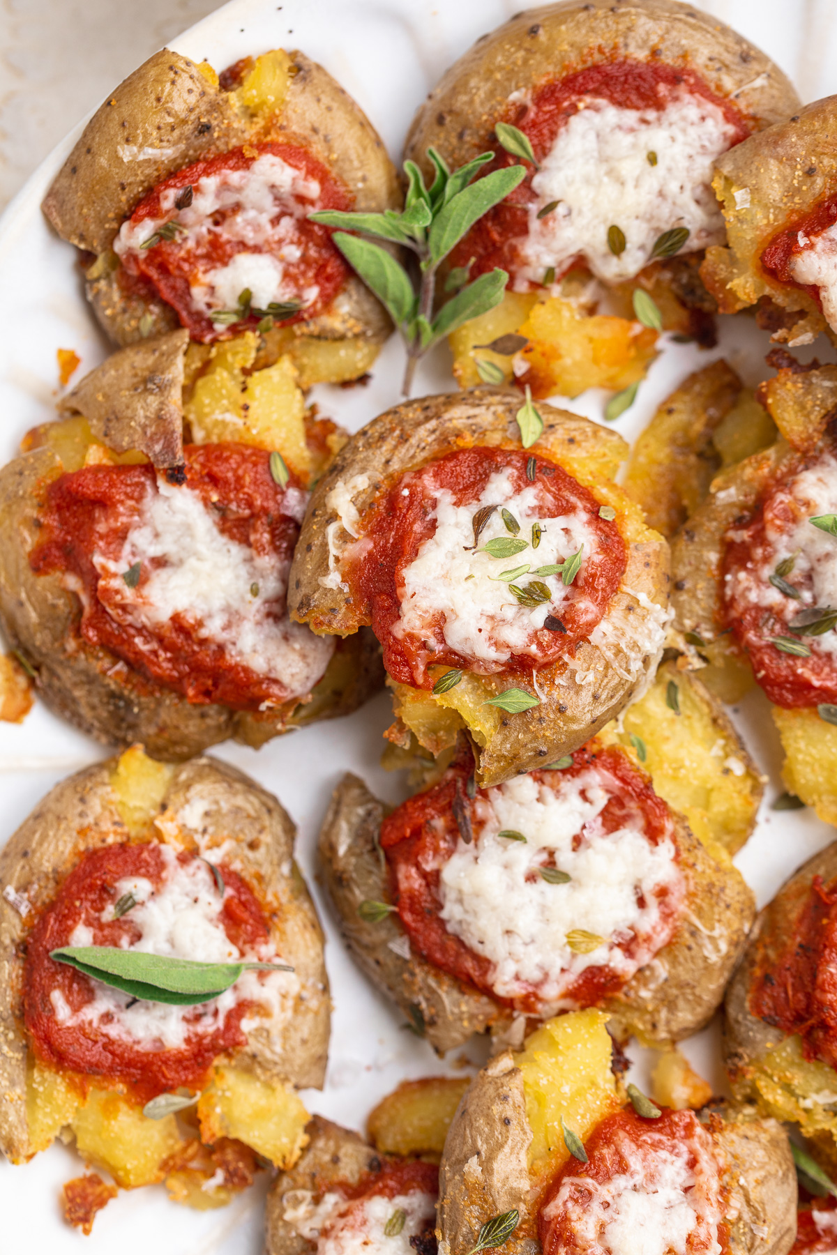 Pizza Smashed Potatoes