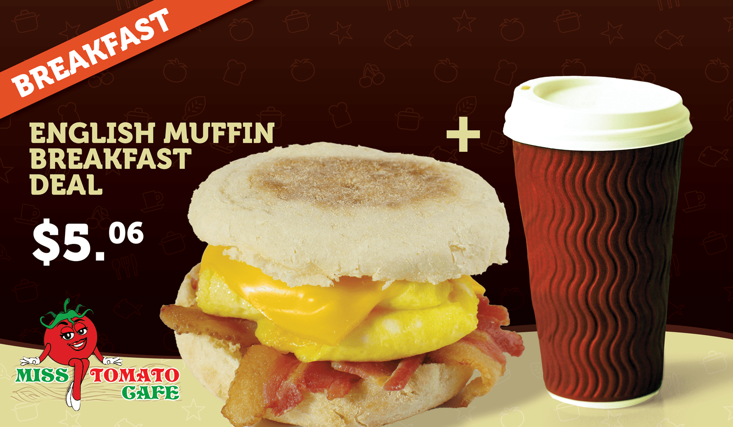 Miss Tomato Menu and signs designs Samer Design