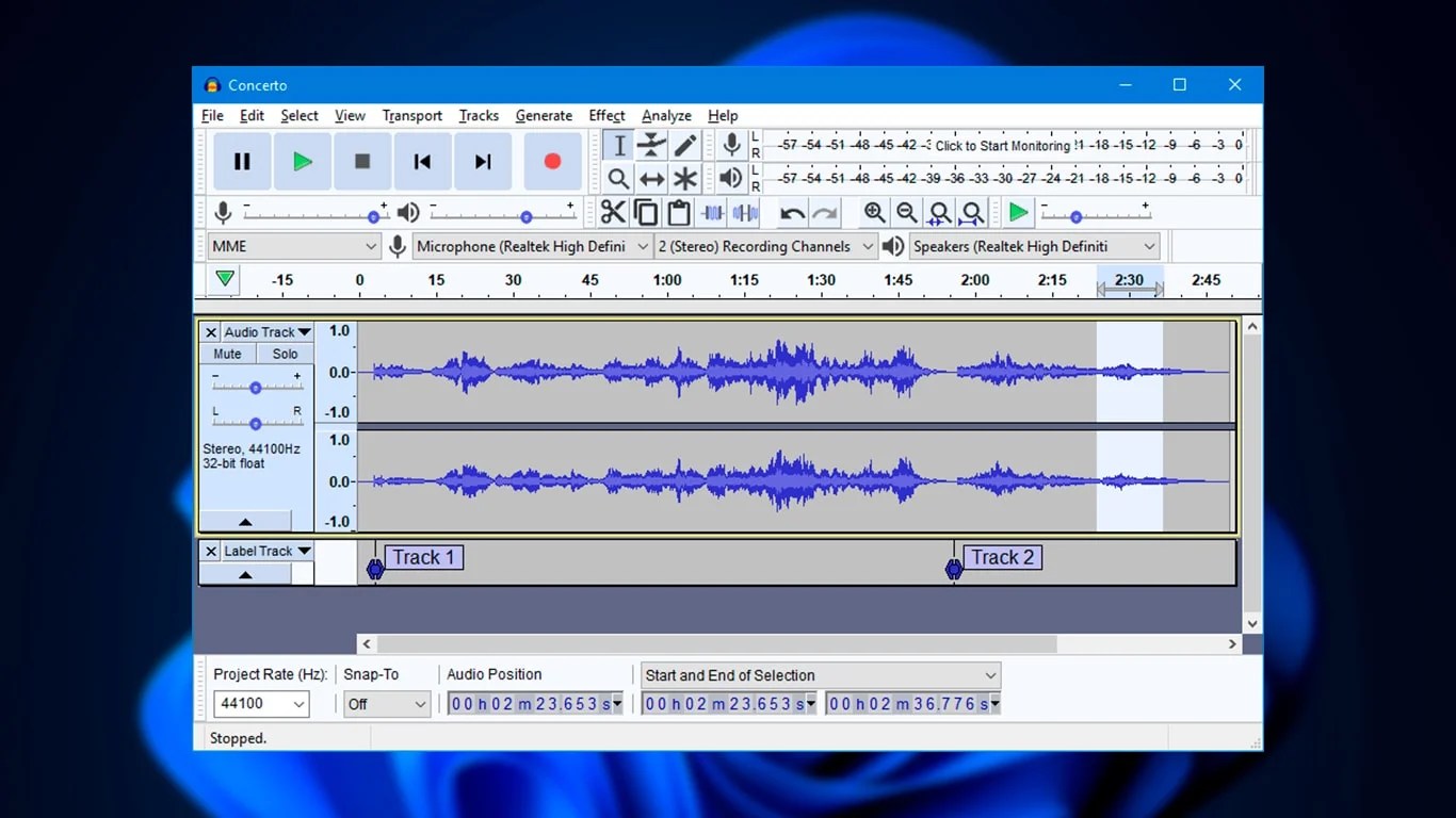 Audacity 3.2.0 получил поддержку VST3плагинов и процессоров Apple