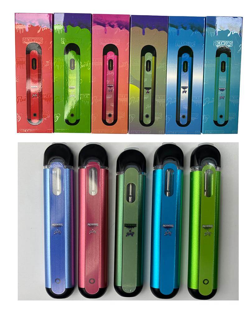 Packwoods X Runtz Disposable Vape Kit 350mah Rechargeable 2ml Empty