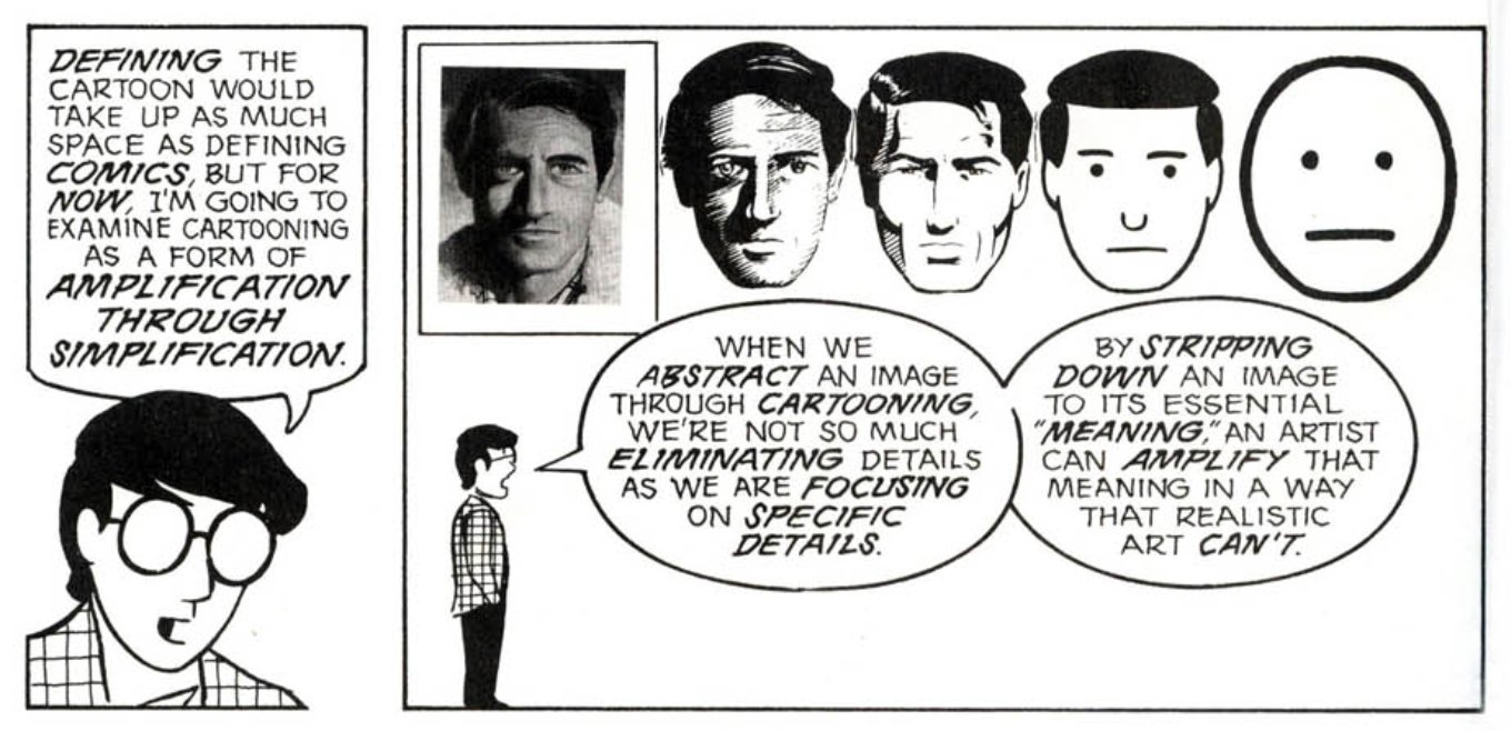 Amplification Through Simplification Art by Scott McCloud samim